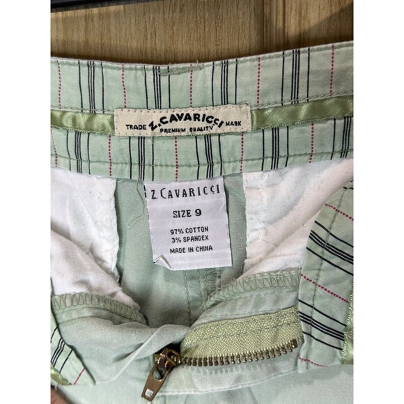 Z. Cavaricci Women's Bermuda Green Shorts Y2K Size 9 - Picture 4 of 5